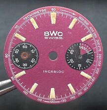 DIAL ETA VALJOUX 7733 RED/BLACK VINTAGE CHRONOGRAPH Ø 28MM SWISS BWC