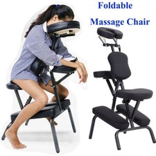 PORTABLE FOLDING MASSAGE TATTOO CHAIR THERAPY BEAUTY STOOL ADJUSTABLE