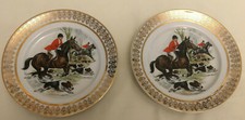 2 x Decorative Hunting Scene