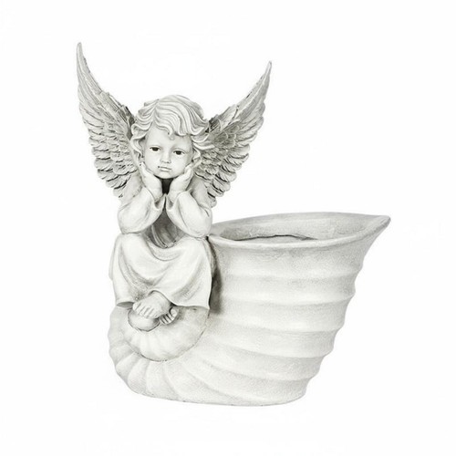 Large resin angel statue - resin,