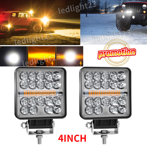 2x4 led amber white work - amber,