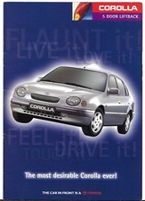 Toyota Corolla 5-dr 1997-1998 UK Market Sales Brochure CD, G6, GS & Sportif