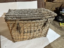 antique wicker travelling