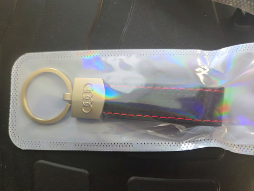 Black audi keyring with red - black,
