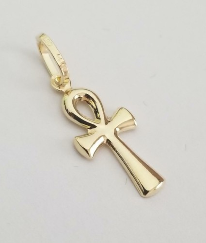 14k gold ankh - 14k,