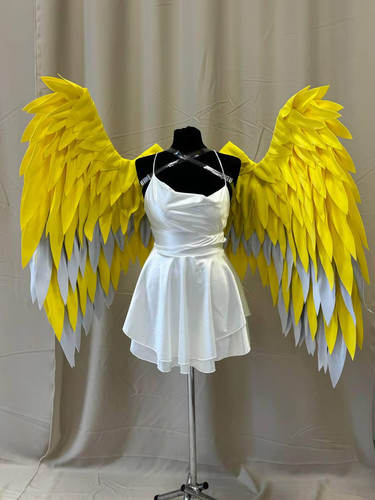 Hazbin adam wings yellow - wings,