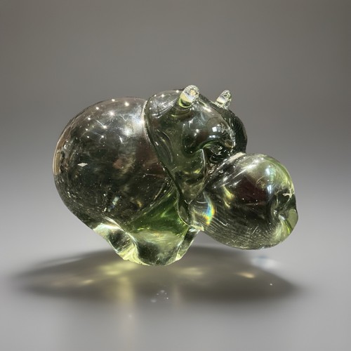 Large ngwenya glass hippo - large,