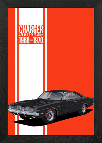 Dodge charger 1969 - 1969, wall
