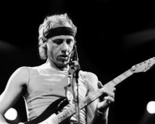 Mark Knopfler Dire Straits guitar rock legend with head band 16x20 Canvas Giclee