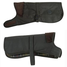 Barbour Wax Dog Coat Olive Size Large DCO0003OL71