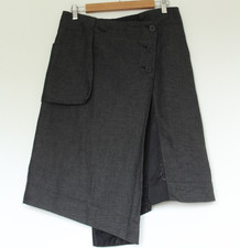 Vintage Danish Bitte Kai Rand size 40 UK 12 M linen blend asymmetric skirt