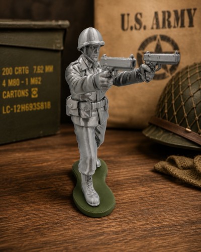 Wwii dual pistol soldier - wwii,