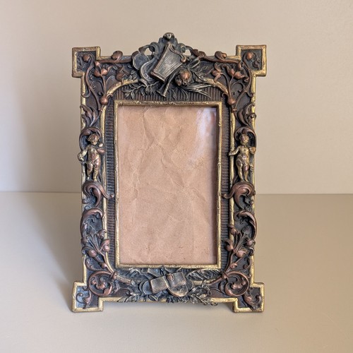 Ornate vintage bronzed metal - vintage,