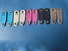  5 PAIRS OF ALYMERI  LEATHER ANKLETS FOR FALCONRY MEDIUM SIZE  VARIOUS COLOURS 