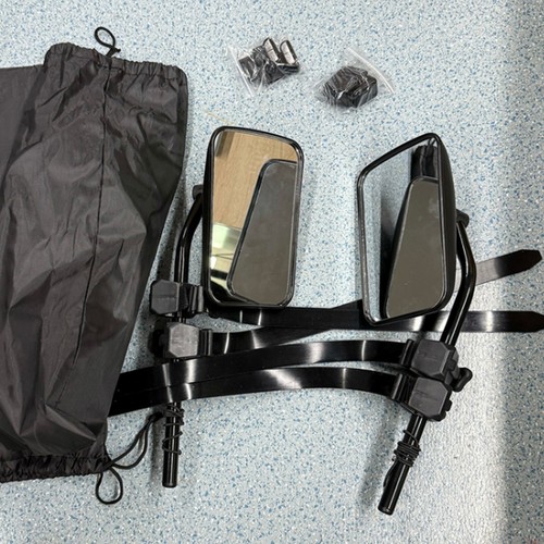 Flat caravan towing mirrors - flat,