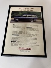 FRAMED Original Classic Range Rover Overfinch Magazine Advert Man Cave Retro