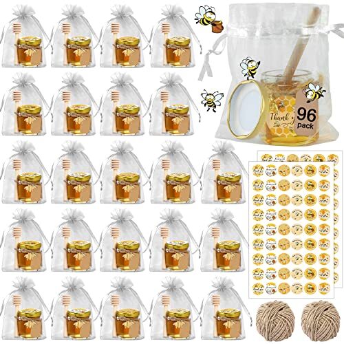 Mini honey jars with dipper - honey,