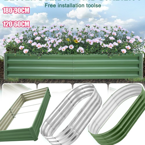 Galvanised steel raised garden - steel,