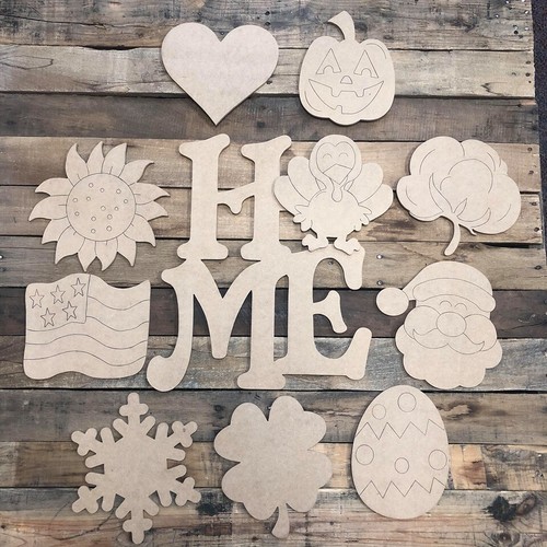 Seasonal home set wood - home,
