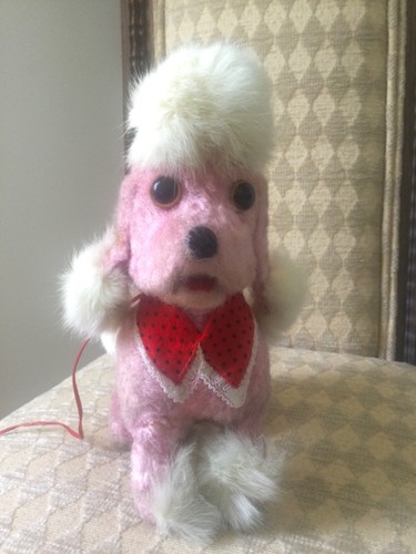 1950s pink toy poodle - ., battery