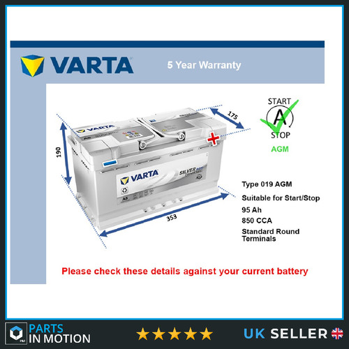 Agm car battery - car, a5