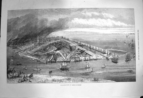 Original old antique print - antique,