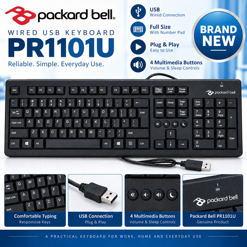 Packard bell pr1101u - packard, wired