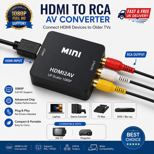 Hdmi rca converter - av,