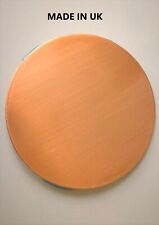 Copper round Blank solid Metal discs 0.9mm thick select size - Deburred UKmade