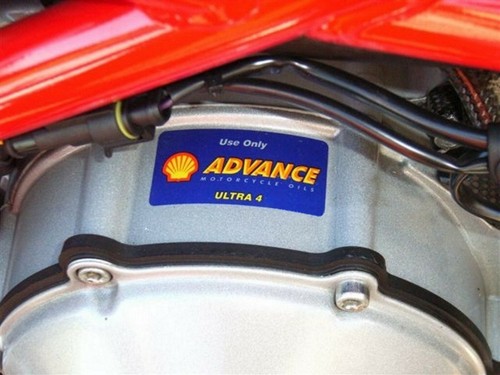 Shell advance engine decal - shell,
