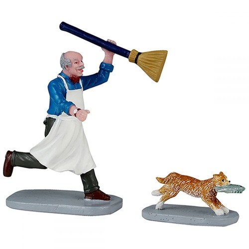 Lemax feline fish - lemax,