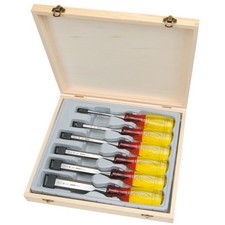 Irwin Marples Bevel Edge Chisel Splitproof Handle Set 1/4 – 1 1/4" 6 Pc TM373S6