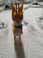 Babycham Glasses Set 4 Pieces and Babycham Deer Stag Vintage Retro 1970s