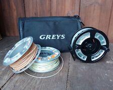 Greys GRXi Fly Fishing Reel #9/11 With Two Spare Spools, Lines & Soft Case