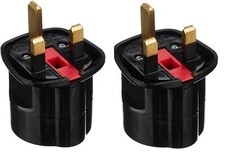 EU to UK Adapter Schuko Euro Socket 2 Pin to 13 Amp 3 Pin Plug Type C to Type G