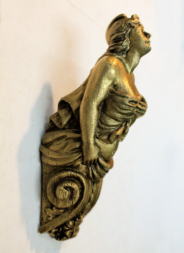 Golden frigate figurehead - frigate, wall
