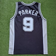 NBA SAN ANTONIO SPURS BASKETBALL SHIRT JERSEY SIZE M TONY PARKER #9