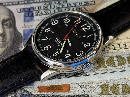 Watch mechanical aviator wrist - aviator,
