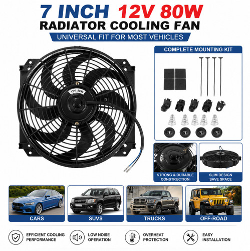Universal slim cooling fan - universal,