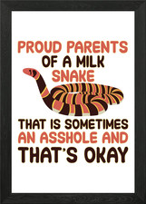 Parents of a milk snake Framed