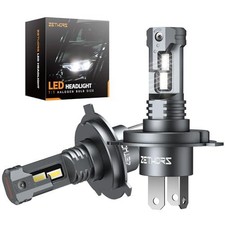 H4 LED Headlight Bulbs 400%Brighter 16000LM White 6000K Waterproof Universal 50W