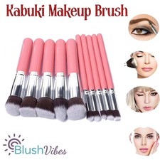 10Pcs Kabuki Makeup Brush Set