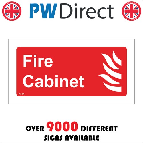 Fi175 fire cabinet sign - fi175,