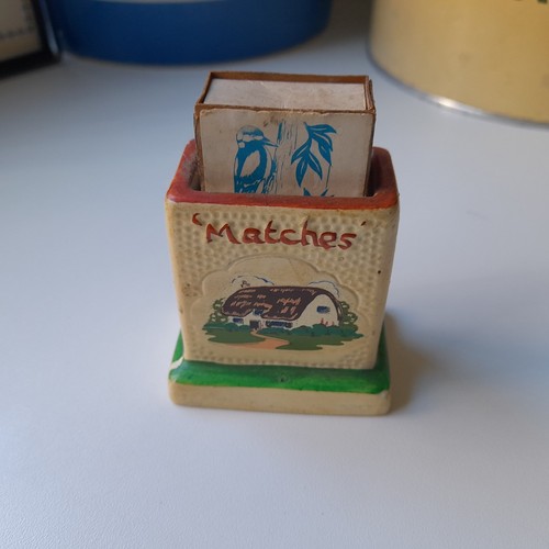 Vintage matchbox holder - matchbox,