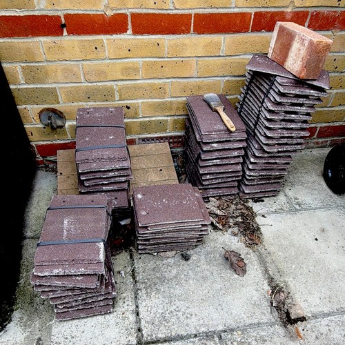 Brown clay rectangular - clay,