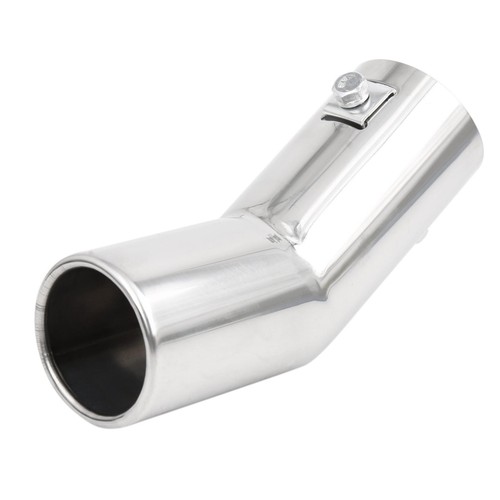 Auto chrome curved exhaust - curved,