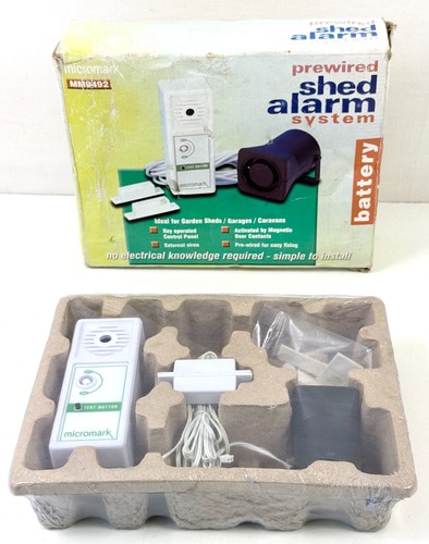 Prewired shed alarm system - prewired,