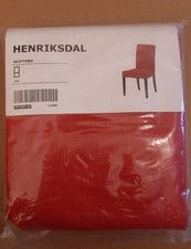 Ikea HENRIKSDAL Skiftebo Korndal Red Chair Cover COTTON Poly Slipcover,70268566
