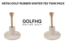GOLF DRIVING RANGE RUBBER GOLF TEE LOK-T WINTER FROST PRACTICE MAT TWIN PACK