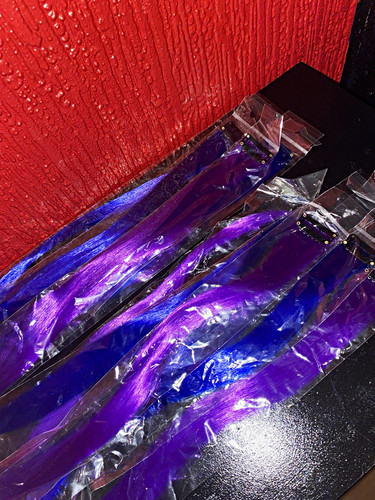 Purple blue dyed craft - &,